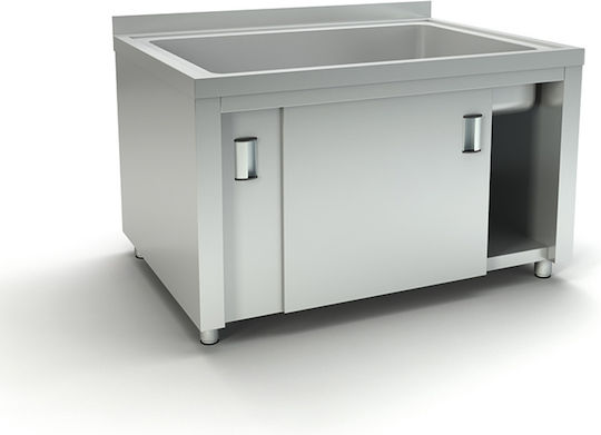 Inox Dobros Chiuvetă comercială închisă Single LANK160.B.1