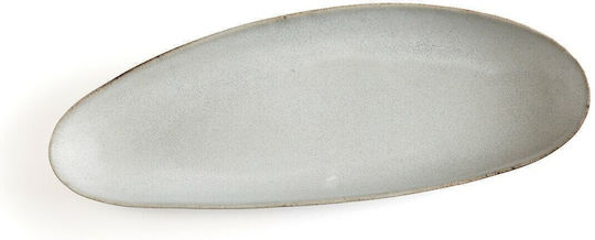 Am.Pm Πιάτο Ρηχό Οβάλ Κεραμικό Γκρι 11x36cm