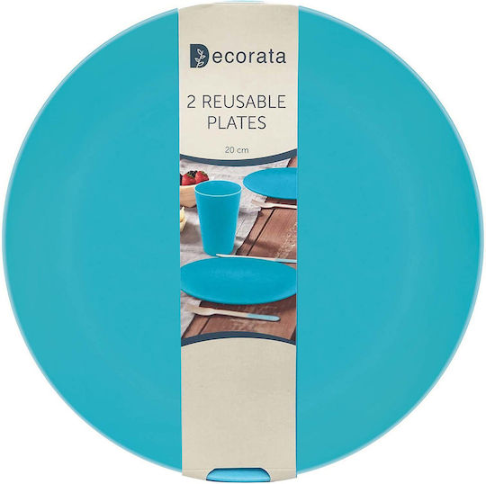 Procos Teller Suppe Turquoise mit Durchmesser 20cm 2Stück