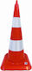 Kaver Conul De Circulație Din Plastic Roșu 83x83cm