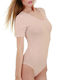 Short Sleeve Bodysuit L240 Beige