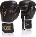 Yakimasport Leather Boxing Competition Gloves Black