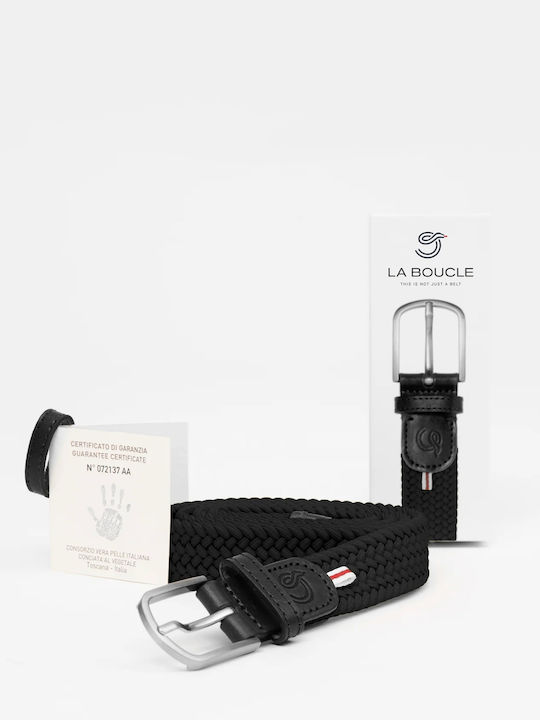 La Boucle London Мъжки Колан Черен