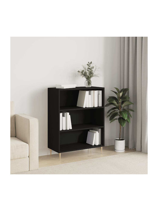 Bookcase Black 69.5x32.5x90cm