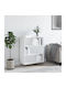 Bookcase White 69.5x32.5x90cm