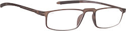 Oramont Lesebrille +2.50 in Braun Farbe 1147