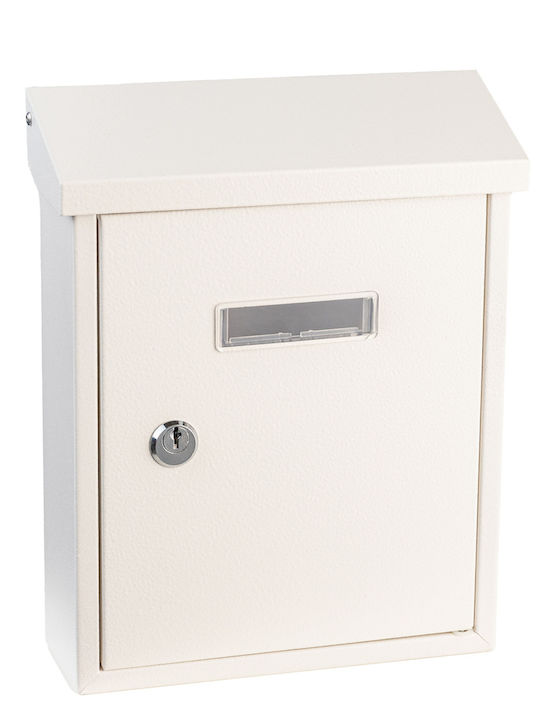 Apartment Building Mailbox Inox in White Color 20x6.5x25.5cm