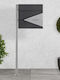 ML-Design Outdoor Mailbox Inox in Gray Color 37x37x11cm