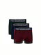 Ralph Lauren Herren Boxershorts Navy/Bordeaux/Green. mit Mustern 3Packung