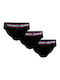Herren Slips Schwarz 3Packung