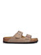 Arizona Soft Footbed Oiled Leather Men's Sandals Tabacco Brown Narrow Fit
