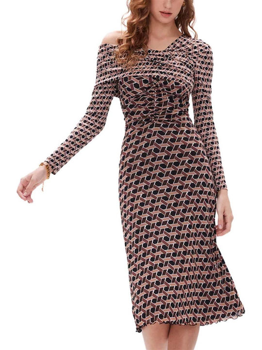 Midi Dress Brown