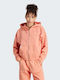 Track Top Women's Sweatshirt Jacket Hooded Red