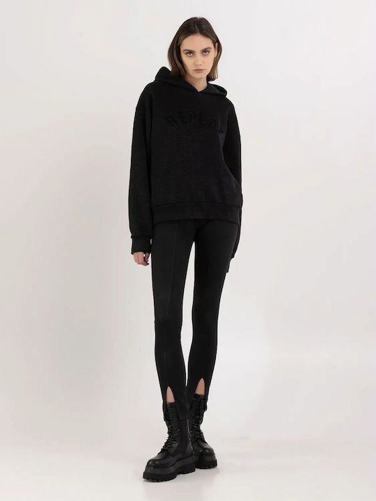 Replay Women's Hooded Sweatshirt Black