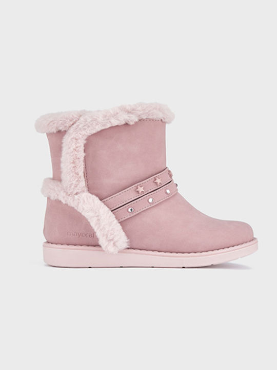 Mayoral Kids Boots with Zipper Pink