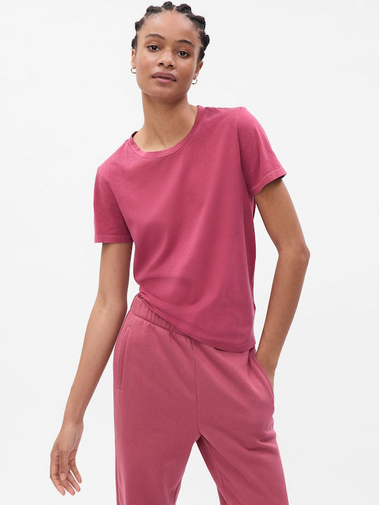 GAP Γυναικείο Αθλητικό T-shirt Fast Drying Ροζ