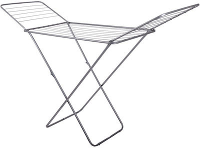 Ankor Metallic Folding Floor Clothes Drying Rack with Hanging Length 20m