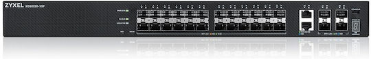 Zyxel Managed L3 PoE+ Switch με 24 Θύρες Gigabit (1Gbps) Ethernet και 4 SFP Θύρες