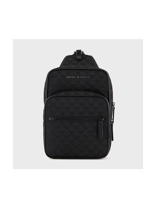 Emporio Armani Männlich Stoff Rucksack Schwarz