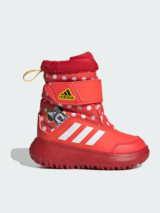 Winterplay x Disney Kids Snow Boots with Velcro Bright Red / Cloud White / Better Scarlet
