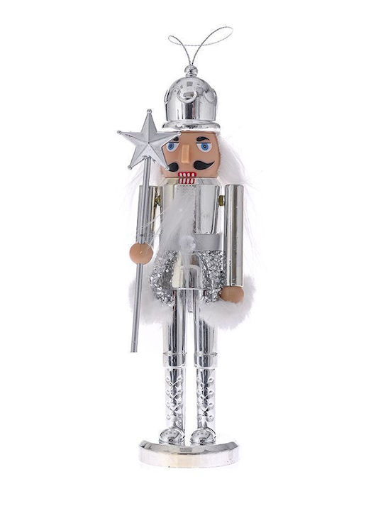 Ornament suspendat Spărgătorul de nuci Plastic Argintiu 5x17buc