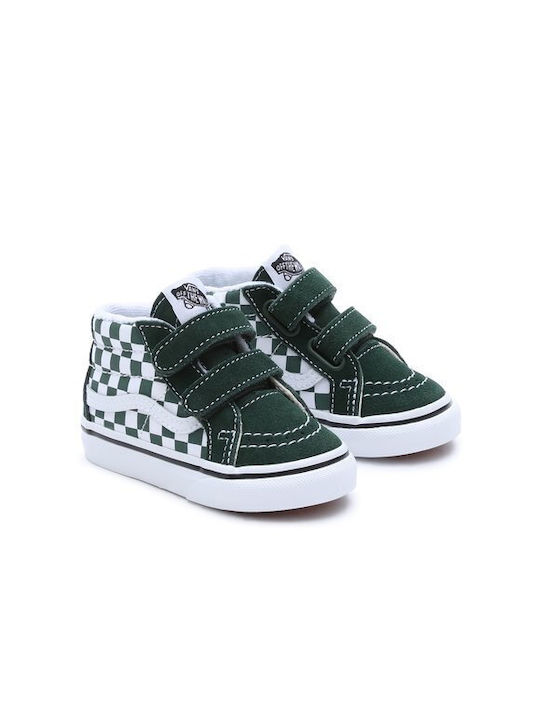 Vans Παιδικά Sneakers High με Σκρατς Πράσινα