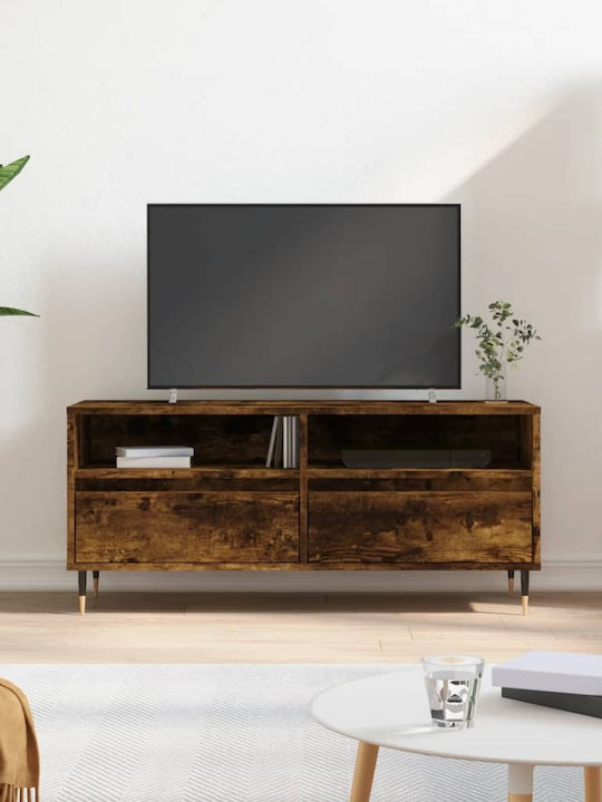 Έπιπλο Τηλεόρασης Καφέ Μ100xΠ34.5xΥ44.5cm