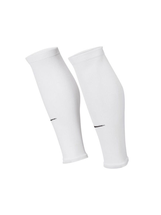 Nike Strike Leg Sleeves για Επικαλαμίδες Ποδοσφαίρου Λευκά