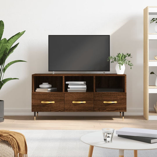 TV-Möbel Hölzernes Smoky Oak L102xB36xH50cm
