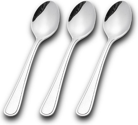 Nava Set Linguri Desert / Înghețată Oțel Inoxidabil Argintii 20cm 3 Bucăți