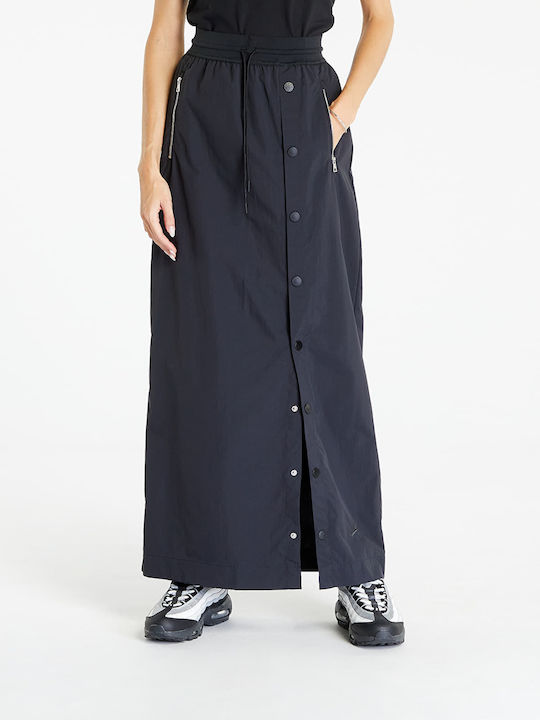 Sportswear Ψηλόμεση Maxi Φούστα Μαύρη
