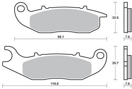 SBS Motorcycle Brake Pads for Piaggio Liberty