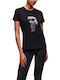 Karl Lagerfeld Ikonik Women's T-shirt Black