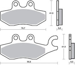 SBS Motorcycle Brake Pads Rear for Piaggio MP3 X7 SBS Motorcycle Brake Pads Rear for Piaggio MP3 X7