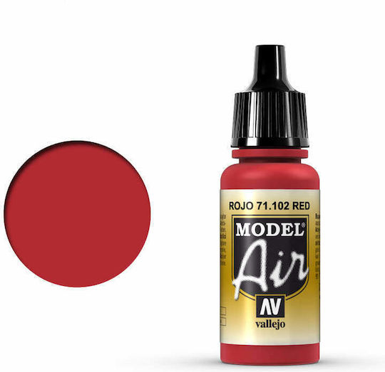 Acrylicos Vallejo Model Air Modellbau-Farben in Roter Farbe 17ml