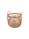 Basket With Laves 33CM 40x40x33cm Monochrome Kaeming