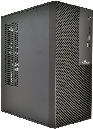 Powertech PT-1101 Mini Tower Κουτί Υπολογιστή Μαύρο
