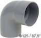 Palaplast Colțar Tub PVC Masculin/Feminin 125mm 7211/0125