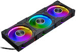 Phanteks PH-F120D30 4-Pin PWM RGB Lighting Case Fan Regular Black 3-pack