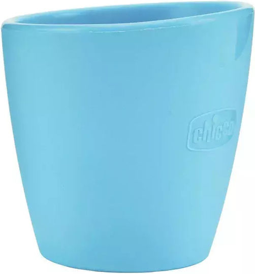 Chicco Παιδικό Ποτηράκι από Σιλικόνη Γαλάζιο για 6m+
