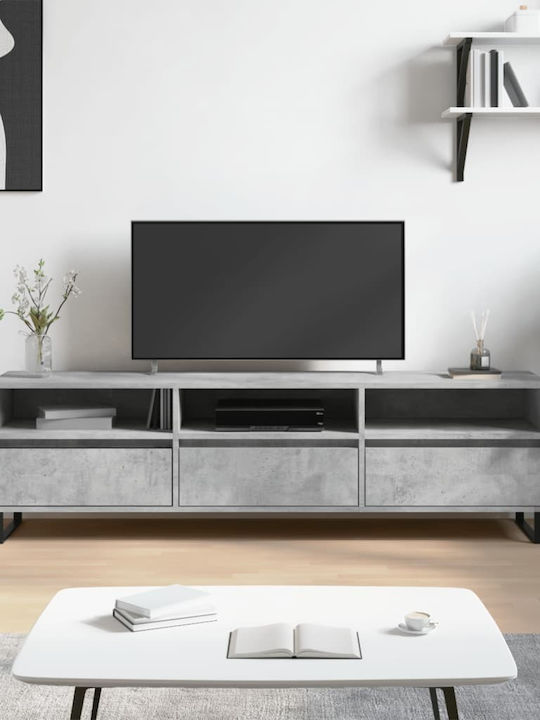 Телевизионна Мебел Сив М150xД30xВ44.5см