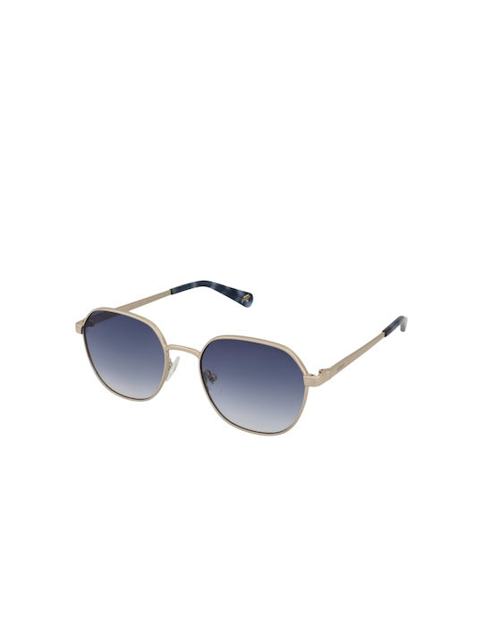 Guess Sunglasses with Gold Metal Frame and Blue...