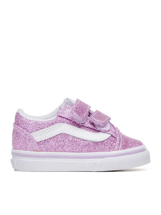 TD OLD SKOOL V Kids Sneakers with Scratch Glitter Pink