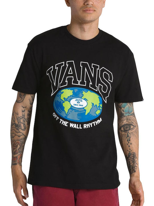 Vans T-shirt Bărbătesc cu Mânecă Scurtă Negru