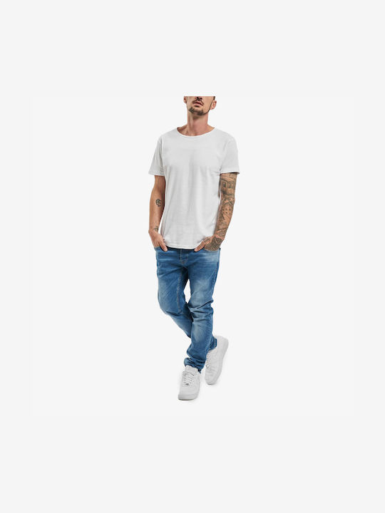Hines Herren Jeanshose Elastisch mit Slim Passform Blau