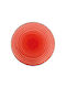Güral Porselen Avanos Plate Shallow made of Porcelain Red with Diameter 27cm
