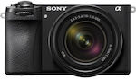 Sony Mirrorless Φωτογραφική Μηχανή a6700 Crop Frame Kit (E 18-135mm F3.5-5.6 OSS) Black
