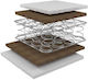 Joy Doppeltes Ergonomisches Matratze 150x200x23cm mit Taschenfedern