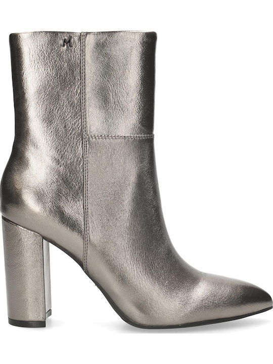 Women's Ankle Boots with High Heel Gray