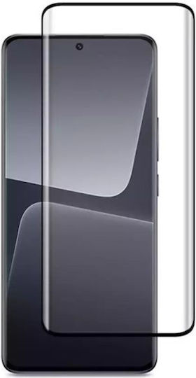 frame 5D 0.3mm Full Glue Full Face Tempered Glass Μαύρο (Xiaomi 13 Pro)